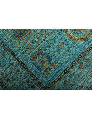 Tappeto Mamlouk Pakistan 173x243 Turchese Oro B