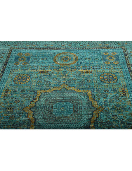 Tappeto Mamlouk Pakistan 173x243 Turchese Oro B