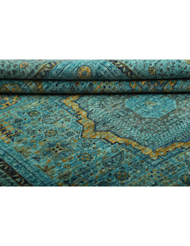 Rug Mamlouk Pakistan 173x243 Turquoise Gold Dar