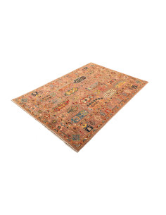 Tappeto Tribal Pakistan 129x180 Terracotta Blu 2