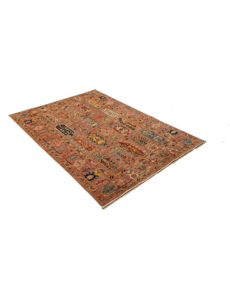 Rug Tribal Pakistan 129x180 Terracotta Sapphire