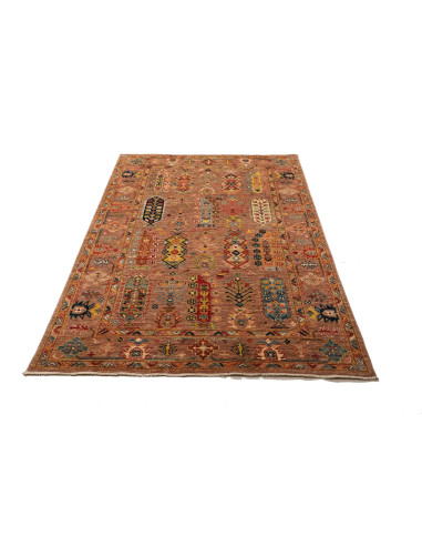 Rug Tribal Pakistan 129x180 Terracotta Sapphire