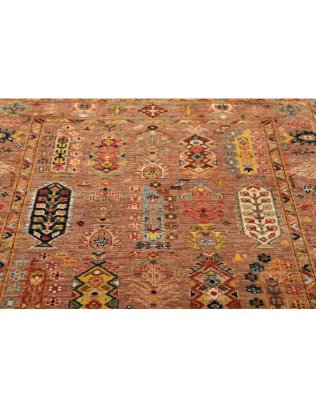 Tappeto Tribal Pakistan 129x180 Terracotta Blu
