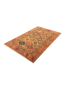 Tappeto Tribal Pakistan 122x190 Terra Cotta Blu 2