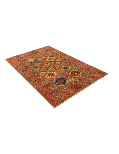 Tappeto Tribal Pakistan 122x190 Terra Cotta Blu
