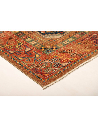 Tappeto Tribal Pakistan 122x190 Terra Cotta Blu