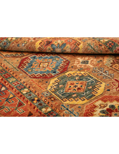 Tappeto Tribal Pakistan 122x190 Terra Cotta Blu