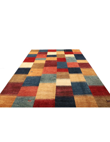 Tappeto Mosaic Pakistan 244x343 Blu Scuro Azzur