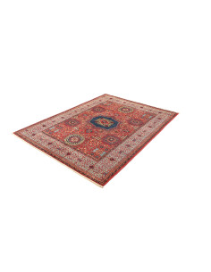Tappeto Mamlouk Pakistan 146x198 Rosso Blu Azzu 2