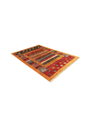 Rug Mosaic Pakistan 170x245 Terracotta Blue Red
