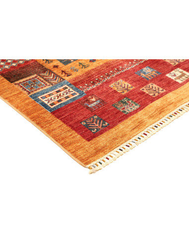 Rug Mosaic Pakistan 170x245 Terracotta Blue Red