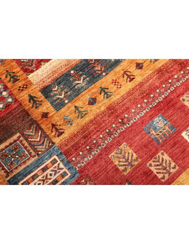 Rug Mosaic Pakistan 170x245 Terracotta Blue Red