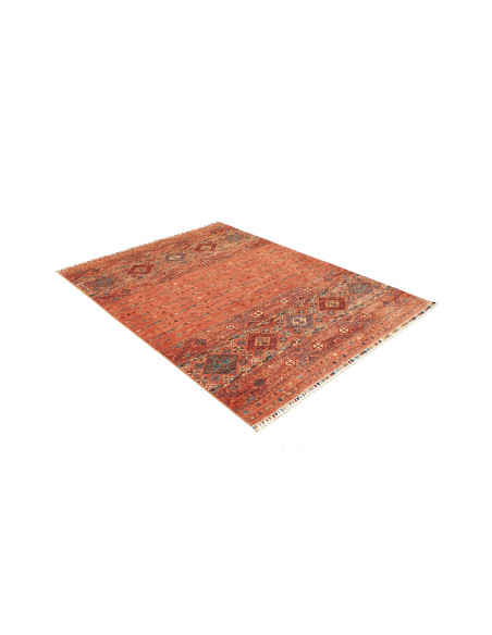 Rug Rubin Pakistan 150x202 Terracotta Orange Bl