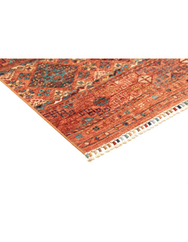Rug Rubin Pakistan 150x202 Terracotta Orange Bl