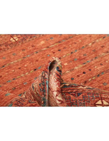 Rug Rubin Pakistan 150x202 Terracotta Orange Bl