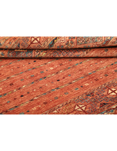 Rug Rubin Pakistan 150x202 Terracotta Orange Bl