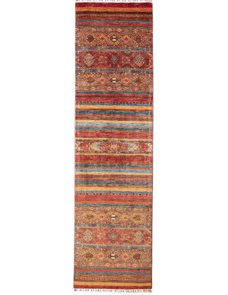 Tappeto Samarkand Pakistan 82x294 Rosso Terraco