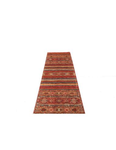 Tappeto Samarkand Pakistan 82x294 Rosso Terraco