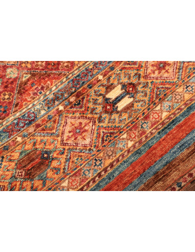 Tappeto Samarkand Pakistan 82x294 Rosso Terraco