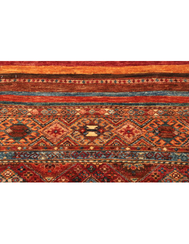 Tappeto Samarkand Pakistan 82x294 Rosso Terraco