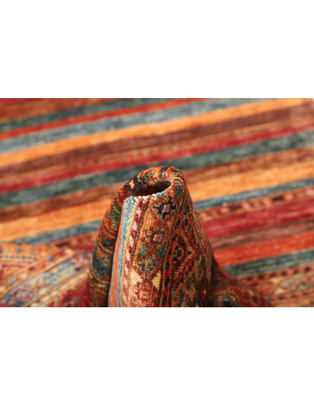 Tappeto Samarkand Pakistan 82x294 Rosso Terraco