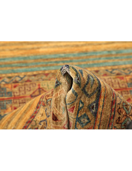 Tappeto Rubin Pakistan 79x251 Beige Oro Rosso V