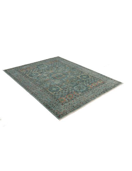 Tappeto Mamlouk Pakistan 148x199 Azzurro Turche