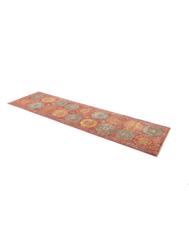 Tappeto Tribal Pakistan 75x278 Rosso Bruciato A