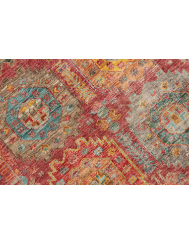 Tappeto Tribal Pakistan 75x278 Rosso Bruciato A