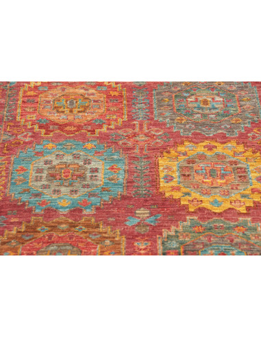 Tappeto Tribal Pakistan 75x278 Rosso Bruciato A