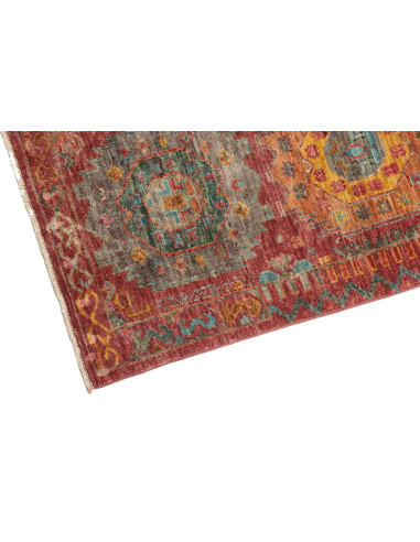 Tappeto Tribal Pakistan 75x278 Rosso Bruciato A