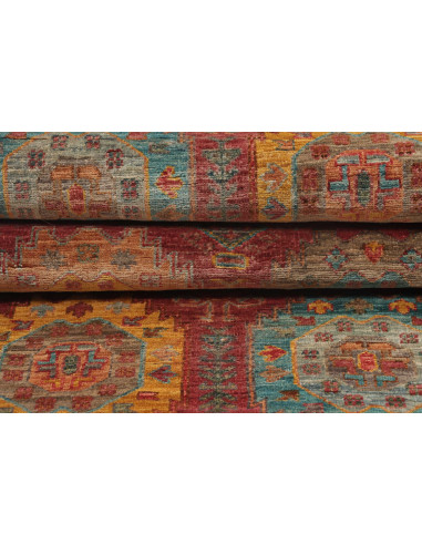 Tappeto Tribal Pakistan 75x278 Rosso Bruciato A