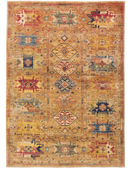 Tappeto Tribal Pakistan 150x210 Oro Terracotta
