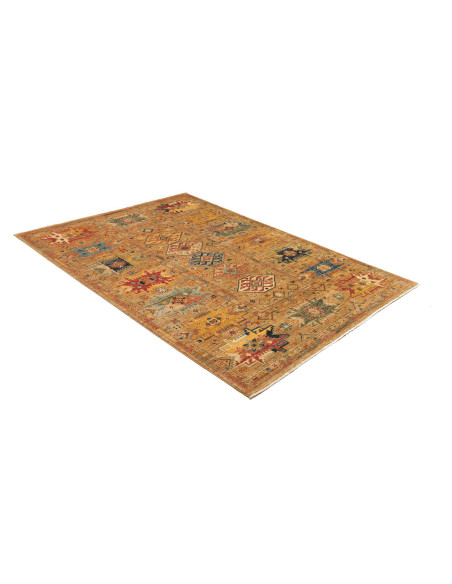 Rug Tribal Pakistan 150x210 Gold Terracotta Red