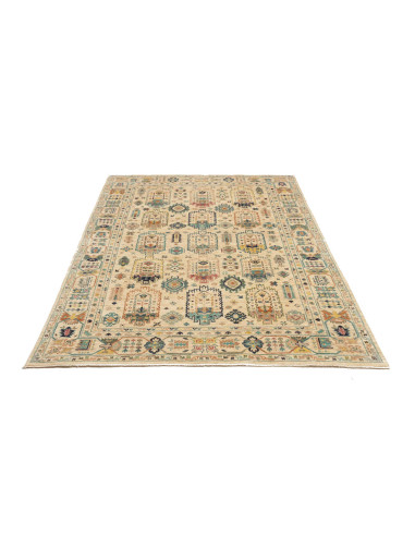 Rug Tribal Pakistan 168x234 Cream Ivory Teal Bl