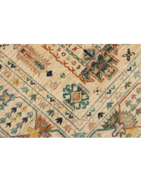Tappeto Tribal Pakistan 168x234 Crema Avorio Bl