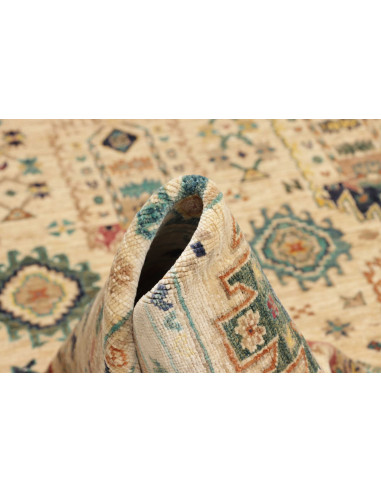 Rug Tribal Pakistan 168x234 Cream Ivory Teal Bl