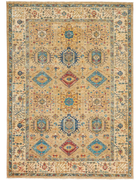 Rug Tribal Pakistan 167x232 Beige Blue Red Yell