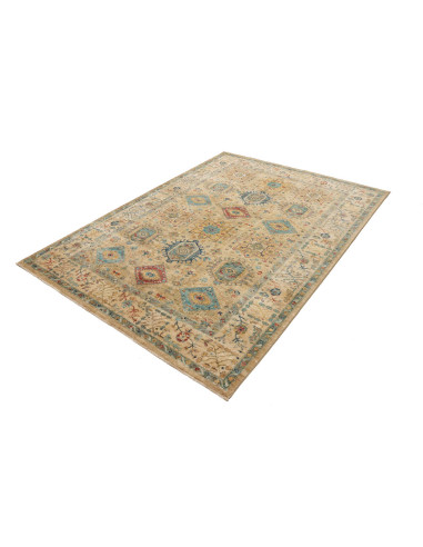 Tappeto Tribal Pakistan 167x232 Beige Blu Rosso