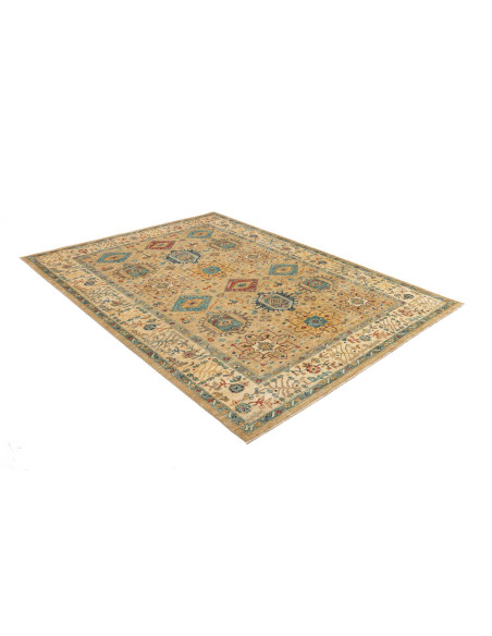 Rug Tribal Pakistan 167x232 Beige Blue Red Yell