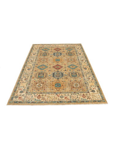 Rug Tribal Pakistan 167x232 Beige Blue Red Yell