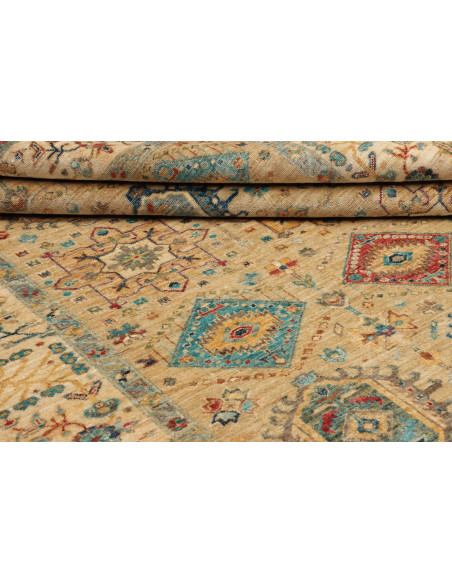Rug Tribal Pakistan 167x232 Beige Blue Red Yell