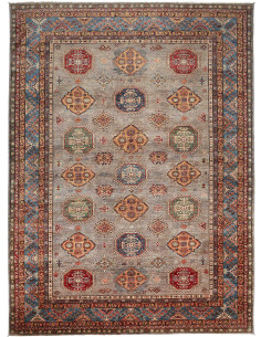 Tappeto Kazak Fine Pakistan 277x374 Grigio Beig