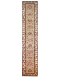 Rug Kazak Fine Pakistan 86x413 Light Beige Grey
