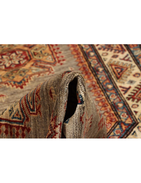 Rug Kazak Fine Pakistan 86x413 Light Beige Grey