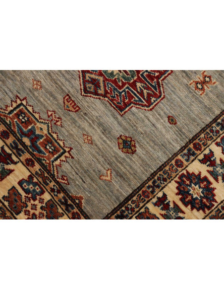 Rug Kazak Fine Pakistan 86x413 Light Beige Grey