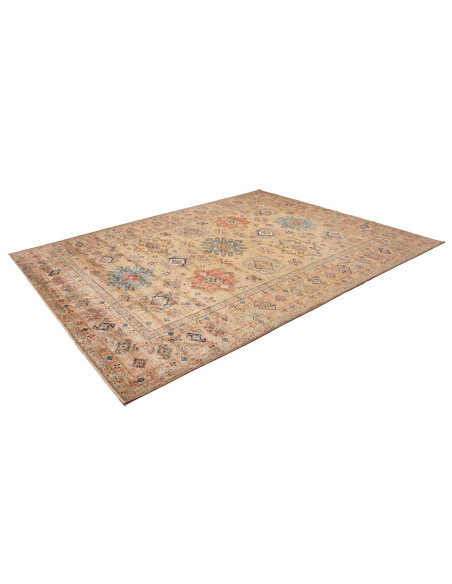Rug Kazak Fine Pakistan 252x315 Sand Beige Blue