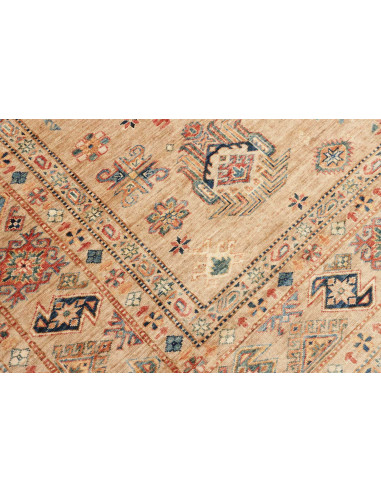 Rug Kazak Fine Pakistan 252x315 Sand Beige Blue