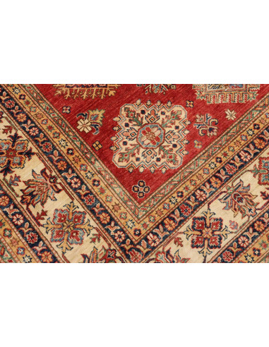 Rug Kazak Fine Pakistan 200x296 Bordeaux Red Cr