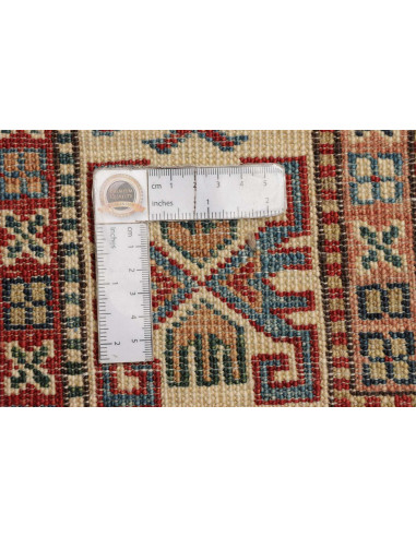 Tappeto Kazak Fine Pakistan 200x296 Rosso Borde
